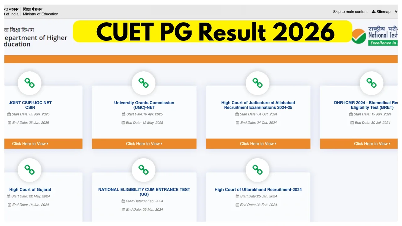 CUET PG Result 2026 OUT Now: Check Scorecard, Cut-Off & Admission Process Before It’s Too Late